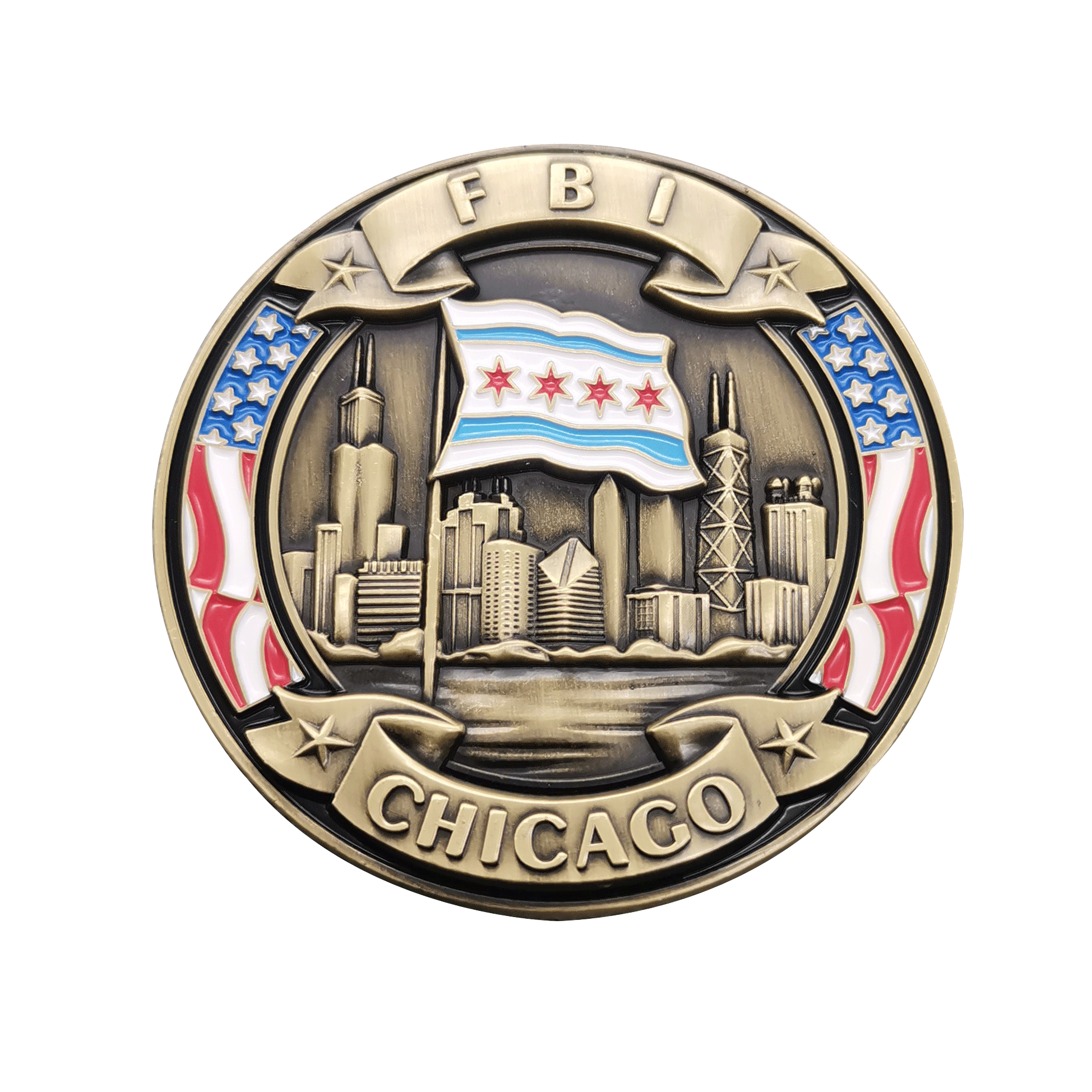 特注の型打ち真鍮、鉄エナメルチャレンジコイン、任意のロゴ、任意のサイズ