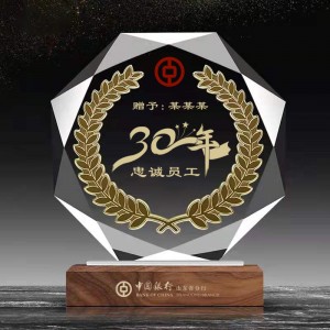 Personnaliséierten Online Crystal Trophy