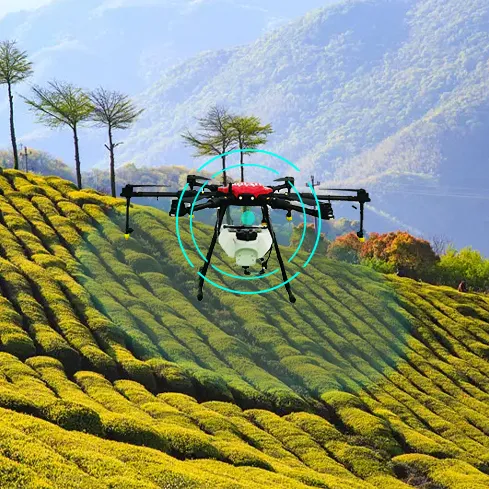 Kiek akrų dronas gali išpurkšti pesticidų per dieną?