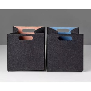 OEM/ODM China Diaper Caddy Organizer For Baby - Colorful Home Waterproof Washing felt Fabric Foldable Storage Hamper Basket Bin – Renshang