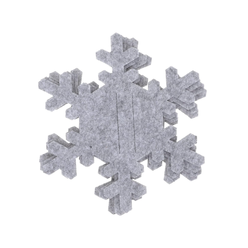 Christmas Snowflake Bestikkpose Filt Xmas Servise Holdere Bestikk Organizers