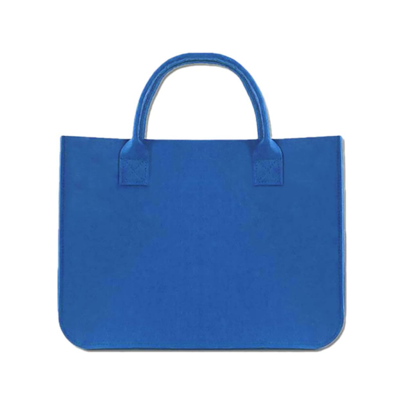 Eco-friendly Custom Logo Każwali Kapaċità Kbira feltru borża tan-nisa feltru Tote bag shopping handbags