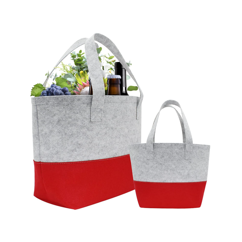 Post tal-fabbrika Extra Kbir Gift Bag b'Manku twil, Premium Feltru Riċiklaġġ Gift Bag