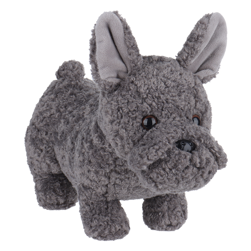 Apricot Lamb® e Khahlehang Bulldog ea Fora - Libapali tsa Silver Gray Stuffed Animal Soft Plush Toys