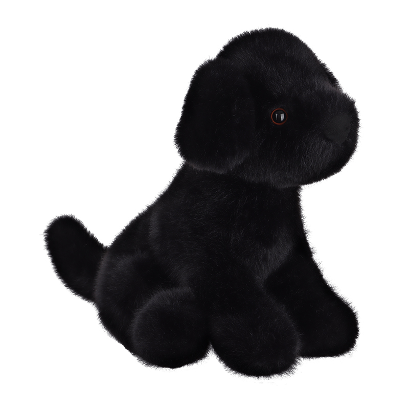 Јагнешко од кајсија послушни лабрадор-црни полнети меки кадифни играчки
