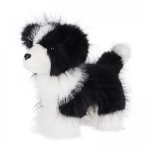 Apricot သိုးသငယ်သည် ဆွဲဆောင်မှုရှိသော Border Collie Stuffed Animal Soft Plush ကစားစရာများ