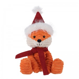 Кајсија Јагнешко Божиќна сомотска лисица Полнети животински меки кадифни играчки