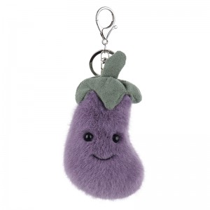 Marhuľový jahňací kľúč – fialové baklažánové plyšové plyšové hračky