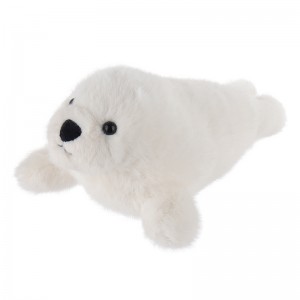 Apricot Lamb Seal Pup Stuffed Animal Soft Plush ကစားစရာ