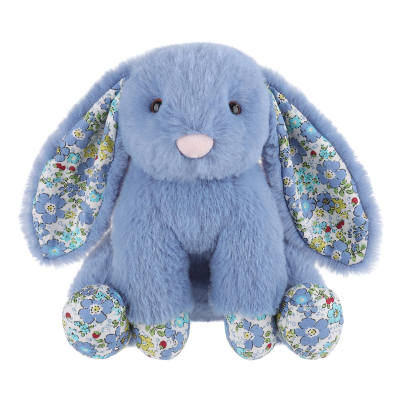 خوبانی لیمب فیلڈ خرگوش-سمندر نیلے بھرے جانوروں کے نرم آلیشان کھلونے