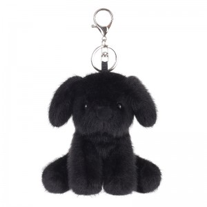 Apricot Lamb® Black Labrador atslēgu piekariņa ar pildījumu dzīvnieku mīkstās plīša rotaļlietas
