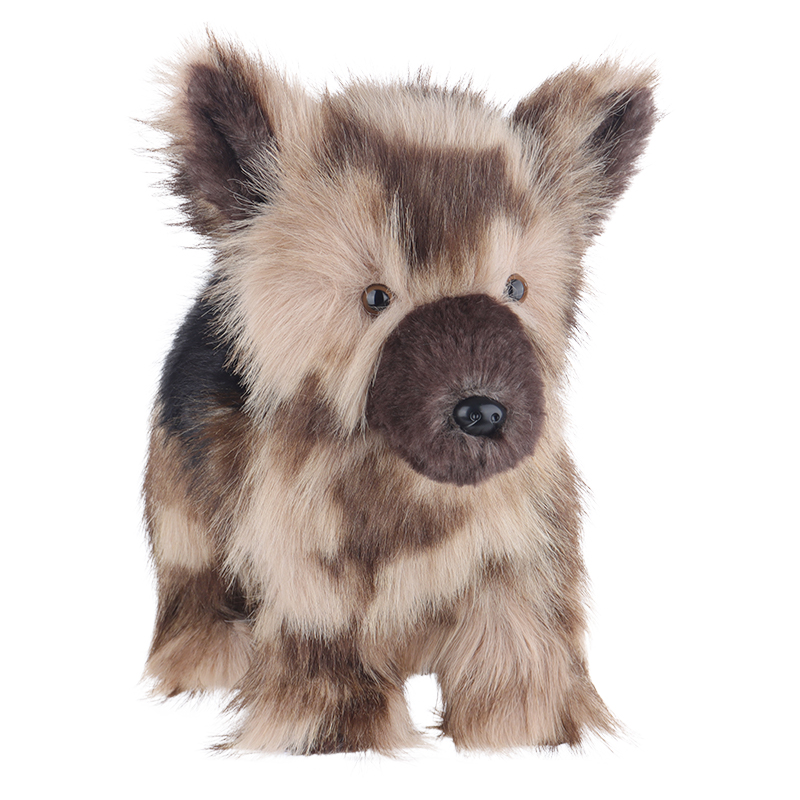 แอปริคอทแกะลอดจ์สุนัขต้อนเยอรมันยัดไส้สัตว์ของเล่นตุ๊กตานุ่ม