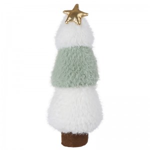 Abricot agneau arbre de noël neige peluche animaux doux jouets en peluche