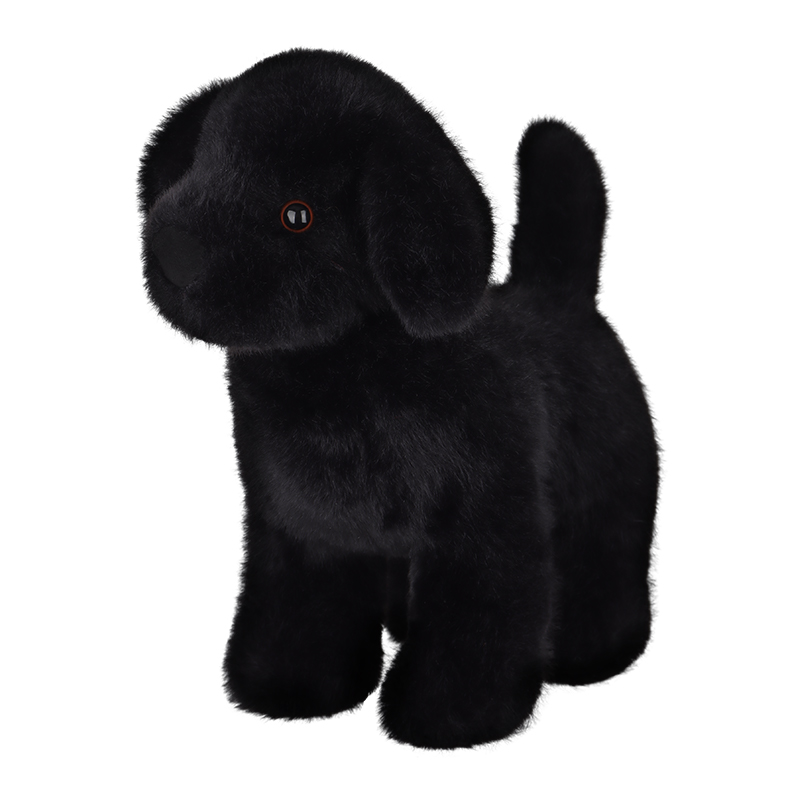 Aprikožu jēra burvīgas labradora melnas pildītas dzīvnieku mīkstās rotaļlietas