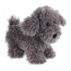Apricot Lamb stand Teddy-dark gray Stuffed Animal Soft Plush Toys