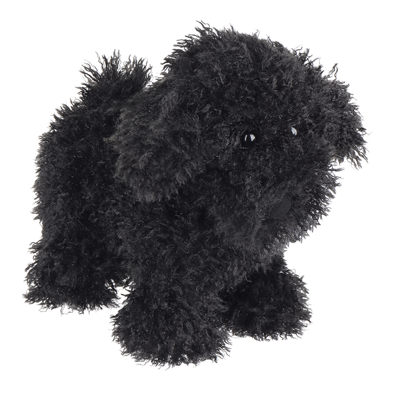 Nwa Atụrụ Apricot guzoro Teddy-black Stuffed Animal Soft Plush Toys