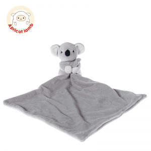 Super soft Apcriot Lamb Gray Koala Security Blanket