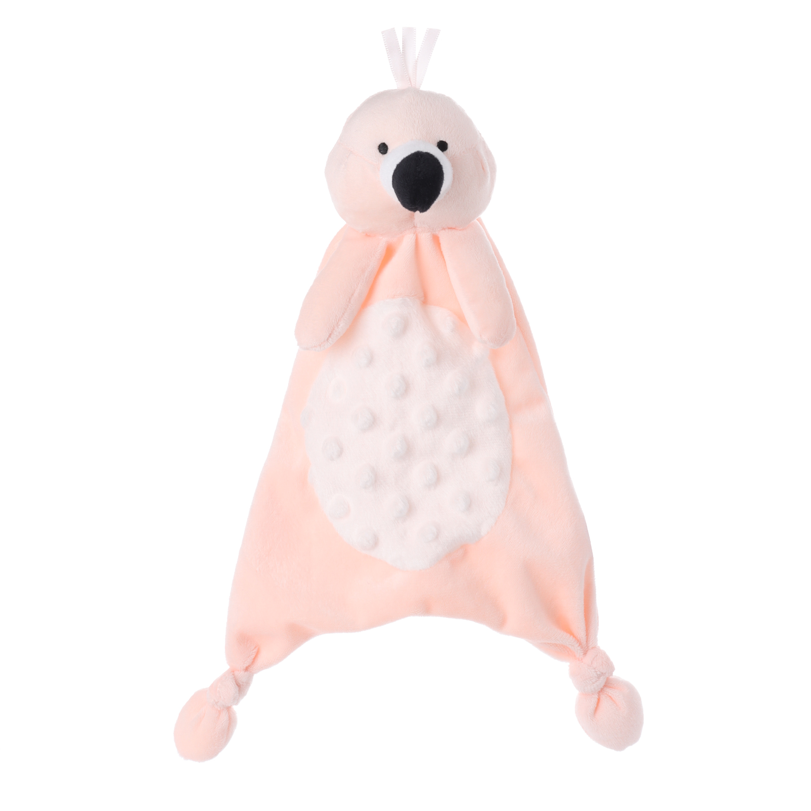 Apricot Lamb Plussh Toy Bub-Flamingo Security Blanket Baby Lovey Stuffed Animal