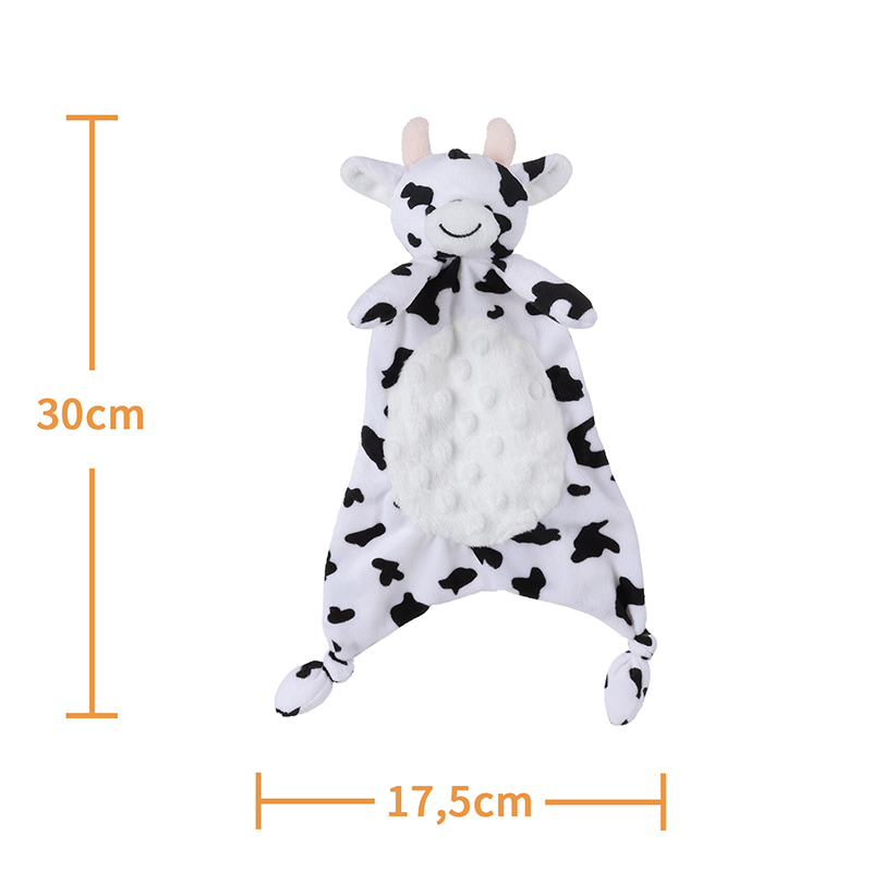 Apicot Lamb Plush Toy Bub-Cow Security Blanket Baby Lovey Dolması