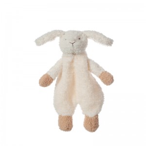 دمية خروف أبيكوت من القطيفة، بطانية أمان على شكل أرنب على شكل أرنب، حيوان محشو محبوب للأطفال