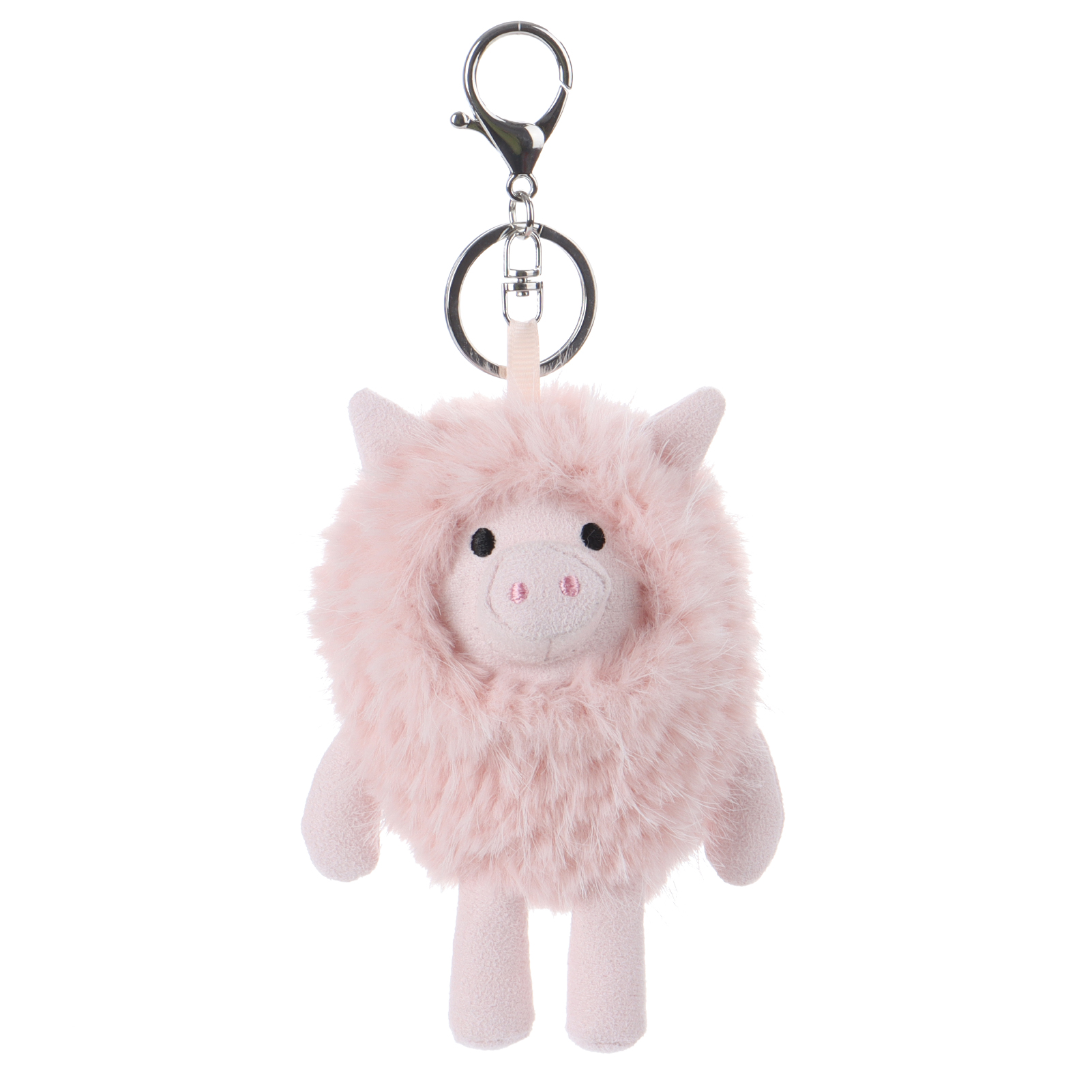 살구 양고기 열쇠 - 무 돼지 박제 동물 플러시 키 체인