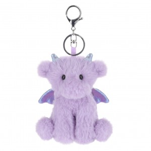Apricot Lamb keychain-purple dragon Stuffed Animal Soft Plush Toys