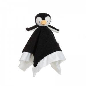 Apicot Lamb պլյուշ խաղալիք Penguin անվտանգության վերմակ Baby Lovey լցոնված կենդանի