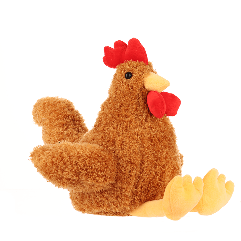 Bréagán Bog Plush Ainmhithe Stuffed Uain Ginger Rooster