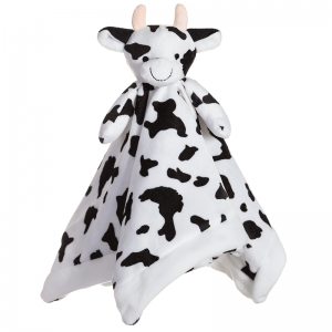 China wholesale Baby Soft Plush Hand Rattle Suppliers –  Apricot Lamb Cow Security Blanket  – LERONG TOYS