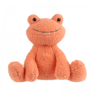 Агнешко кайсиево кадифено жаба оранжево плюшени меки плюшени играчки