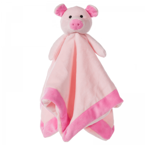 Jucărie de pluș Apicot Miel Porc roz Pătură de securitate Baby Lovey Animal de pluș