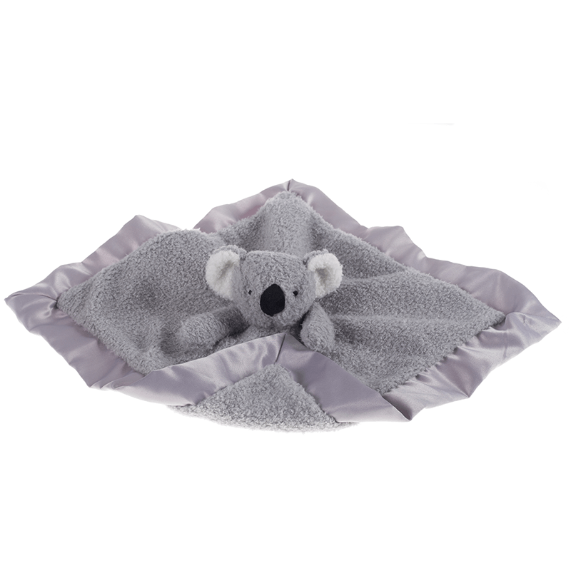 Apicot Lamb Plush Toy Gray Koala Security Blanket Baby Lovey Dolması