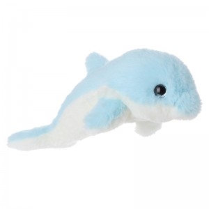 Abiko Mouton Blue-Dolphin Boure Animal Soft Plush Jwèt
