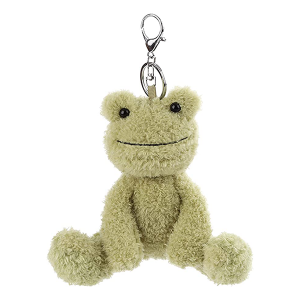Abrikoos Lam Plush Velvet Frog Stuffed Animal Keychain