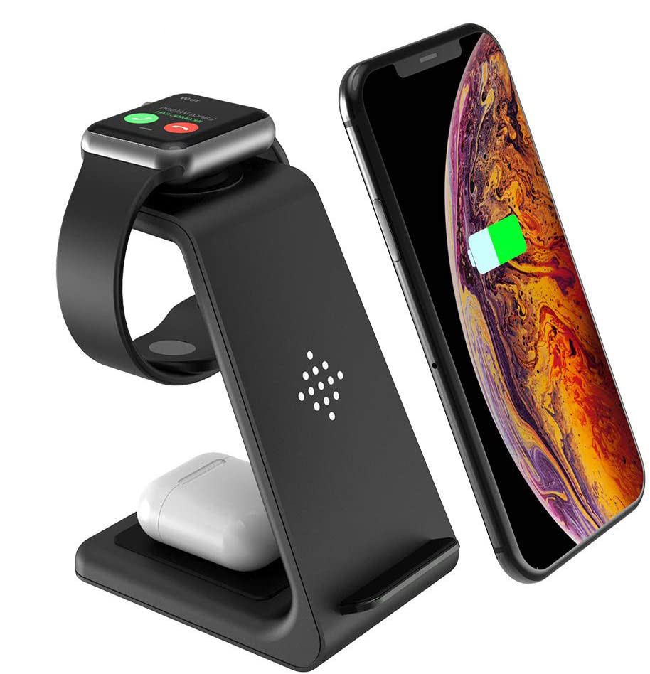 5W 10W 3 In 1 Smartphone Wireless Phone Charger Station