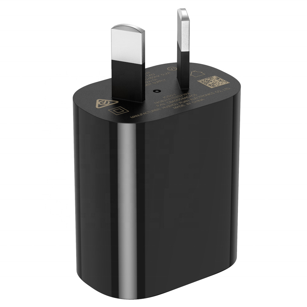 Quick Charge 3.0 USB ngarkues muri 18W Adapter energjie me karikim të shpejtë i pajtueshëm me karikues pa tela 10W me AUG PLUG