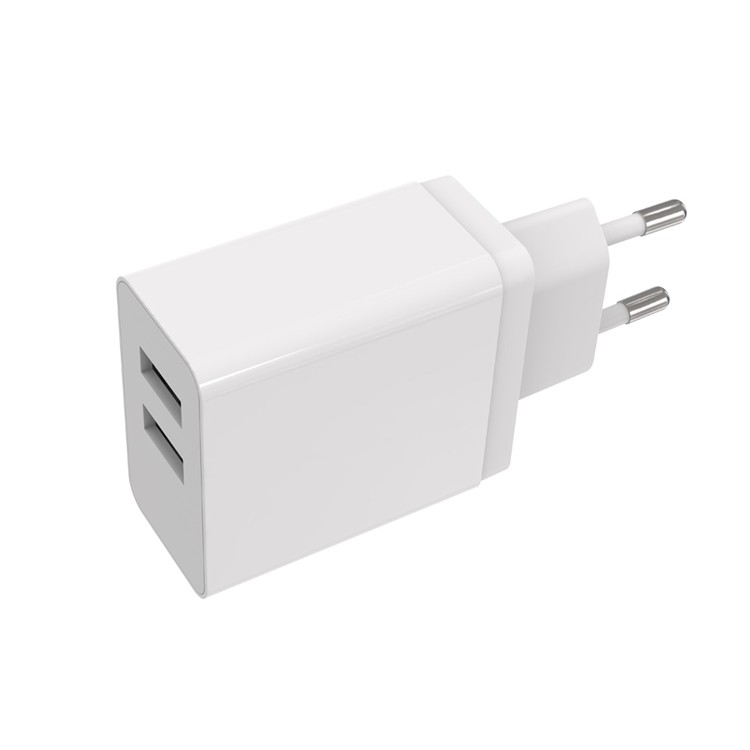 18w Ngisi daya Cepet 3.0 Wall Charger Eropa Cepet Rapid Dual Usb Wall Charger Adaptor