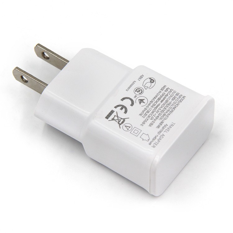 5v Dual Usb արագ լիցքավորվող 2-port պատի լիցքավորիչ 2.4 Amp USB վարդակից լիցքավորիչ ԱՄՆ վարդակից համար