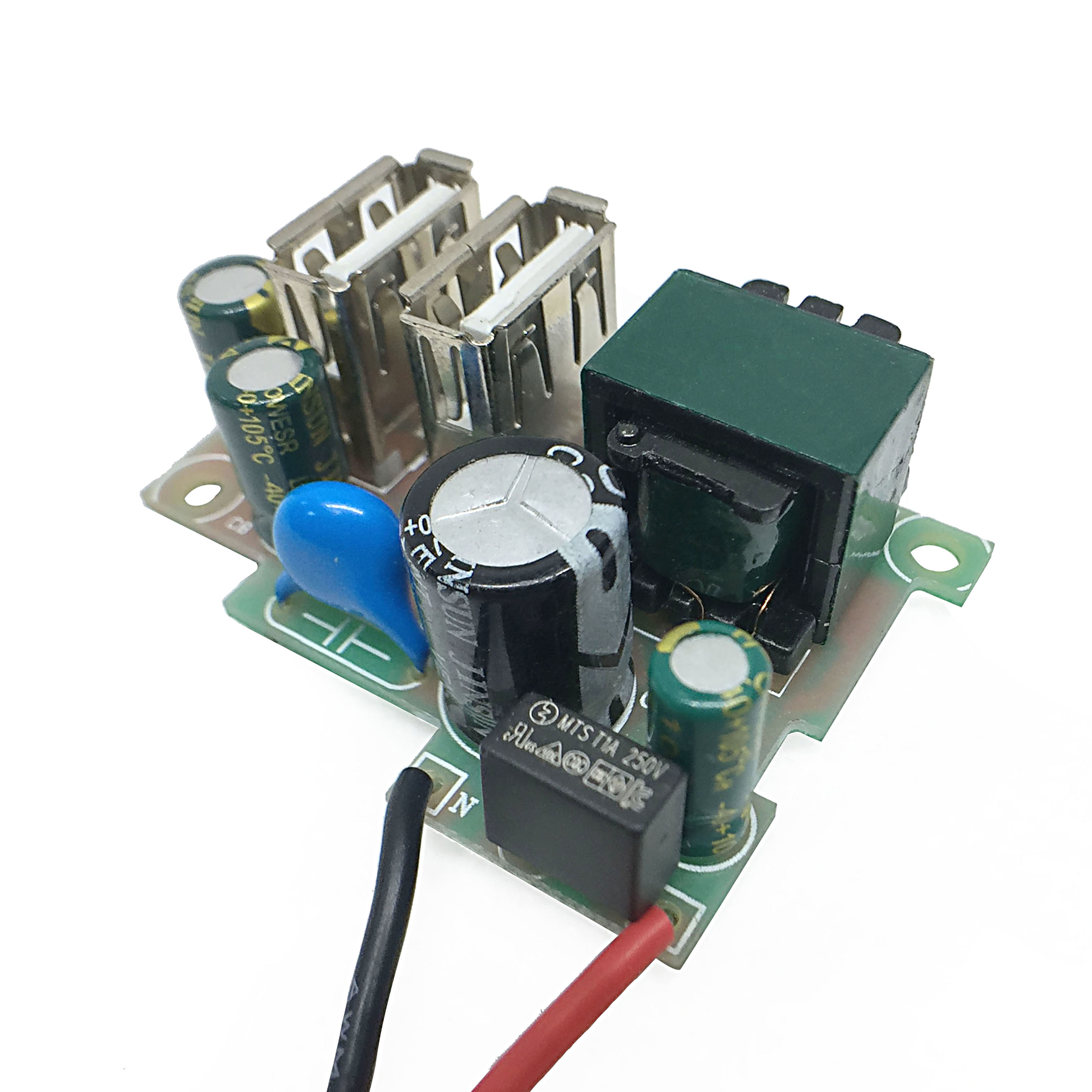 10 W USB sienas kontaktligzda PCB plikas shēmas plates salikšanai, ātras uzlādes maiņstrāvas līdzstrāvas barošanas avota modulis