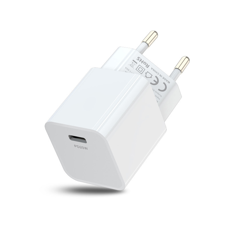 QC4.0+ USB C 20W PD फास्ट चार्जर iPhone 12 श्रृंखला Apple USB C वाल चार्जरको लागि