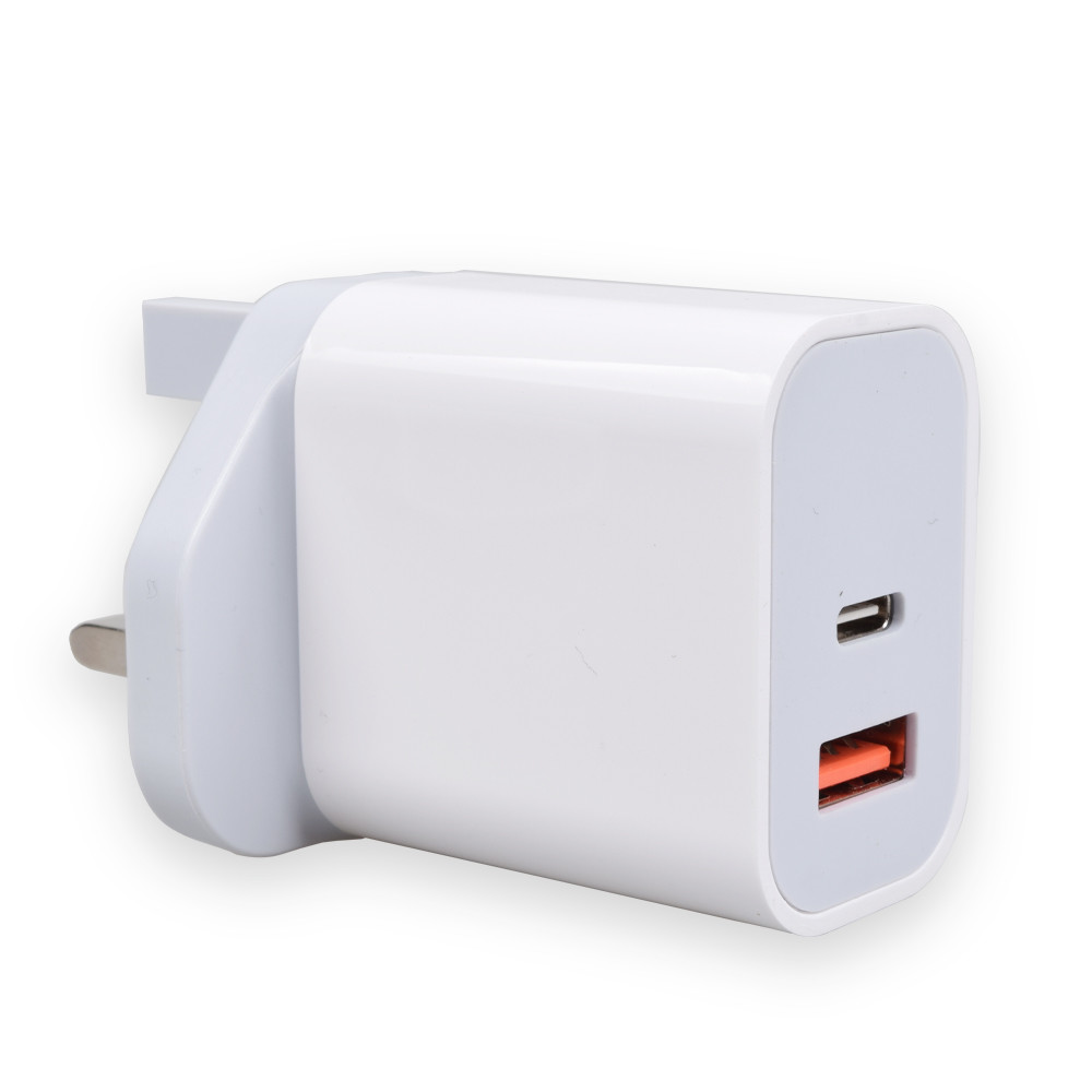 UK Quick Charge 3.0 USB A USB C 20W PD Charge Wall