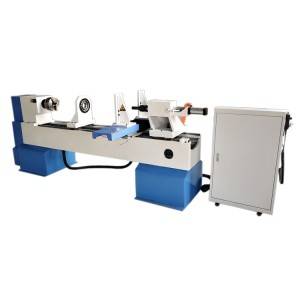 Panel Controller Single Axis Two Knives Turning CNC Wood Lathe for Baseball Bat