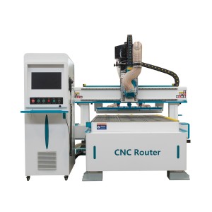 Linear Atc CNC Router for Wood Door Carving Furniture Making Machine with a Saw Cut