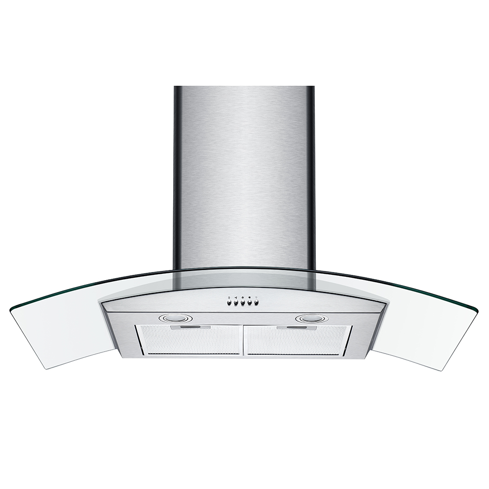 Curved glass Cooker Hood 502 60/90cm