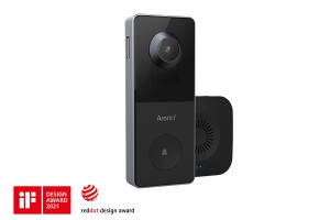 OEM/ODM China Battery Operated Indoor Security Camera - VBELL1 – Wire-Free Battery-Powered 2K Video Doorbell With Chime – Arenti