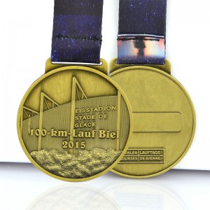 Κατασκευαστής Blank Sublimation Karate Marathon Trophy and Metal Running Sports Military Custom Medal with Ribbon
