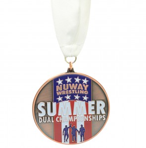 Өндөр чанарын бэлэг дурсгалын цайрын хайлш захиалгат лого Металл зуны хос аварга шалгаруулах тэмцээн, жүдо бөхийн таеквондогийн каратэ марафон гүйлтийн спортын медаль
