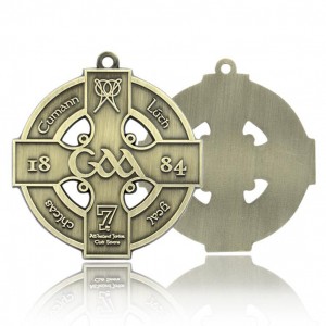 Proizvajalec poceni OEM ODM Die Cast Spominki po meri Vintage Silver Sport Award Kovinska medalja za tlačno litje po meri