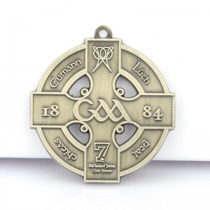 Производител Евтина цена OEM ODM Сувенир по поръчка Реколта Сребърна спортна награда Метален медал за леене под налягане