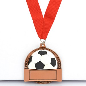 Veleprodajna tovarniška oblikovana po meri poceni nogometna medalja